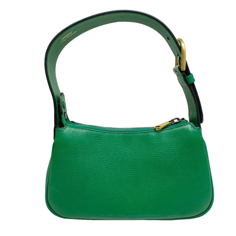 Gucci Shoulder Bag Handbag Soft Leather Green